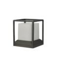 Cube Sleek Gate Light | Graphite Grey, E27 Holder, Aluminium, Waterproof Outdoor LED Gate Pillar Light - Image 3