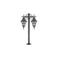 Victorian Outdoor Pathway Regal Bollard 2 Light (3 ft Mild Steel Pole Lamp) - Image 4