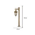 Victorian Outdoor Pathway Cascade Bollard Light (1 Light - 3 feet Mild-Steel Pole Lamp) - Image 3