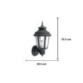Victorian Black Aluminum Pinnacle Wall Light Sconce Outdoor - Image 3