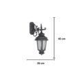 Victorian Black Aluminum Outdoor Pinnacle C-Arm Wall Light (Micro) Lantern - Image 3