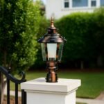 Victorian Outdoor Copper Astra Gate Light