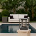 Modern Cube Capsule Gate Light Grey Aluminium - Outdoor Waterproof Gate Pillar Post