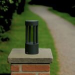 Modern Hyper Round Gate Light - LED Outdoor Waterproof Gate Pillar Light