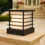 Modern Aluminium Louvre Gate Light - Outdoor Waterproof Gate Pillar Post