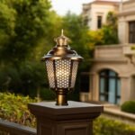 Victorian Design Stylish Outdoor Mesh Trigon Gate Light