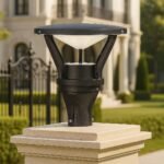 Modern Grey Outdoor Nocturne LED Gate Light