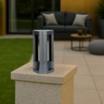 Modern Aluminium Solis Gate Light 12W LED Outdoor Waterproof Gate Pillar Light