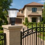 Modern Black Aluminium Spectra Gate Light - Outdoor Entrance Pathways