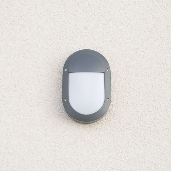Ellipse Edison Outdoor bulkhead Wall Light (half)