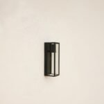 Modern Black Metal Encased Wall Light (Box) Sconce Outdoor Lighting