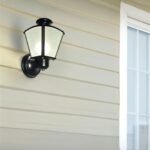 Victorian Design Black Aluminum Eterna Wall Light Sconce Outdoor