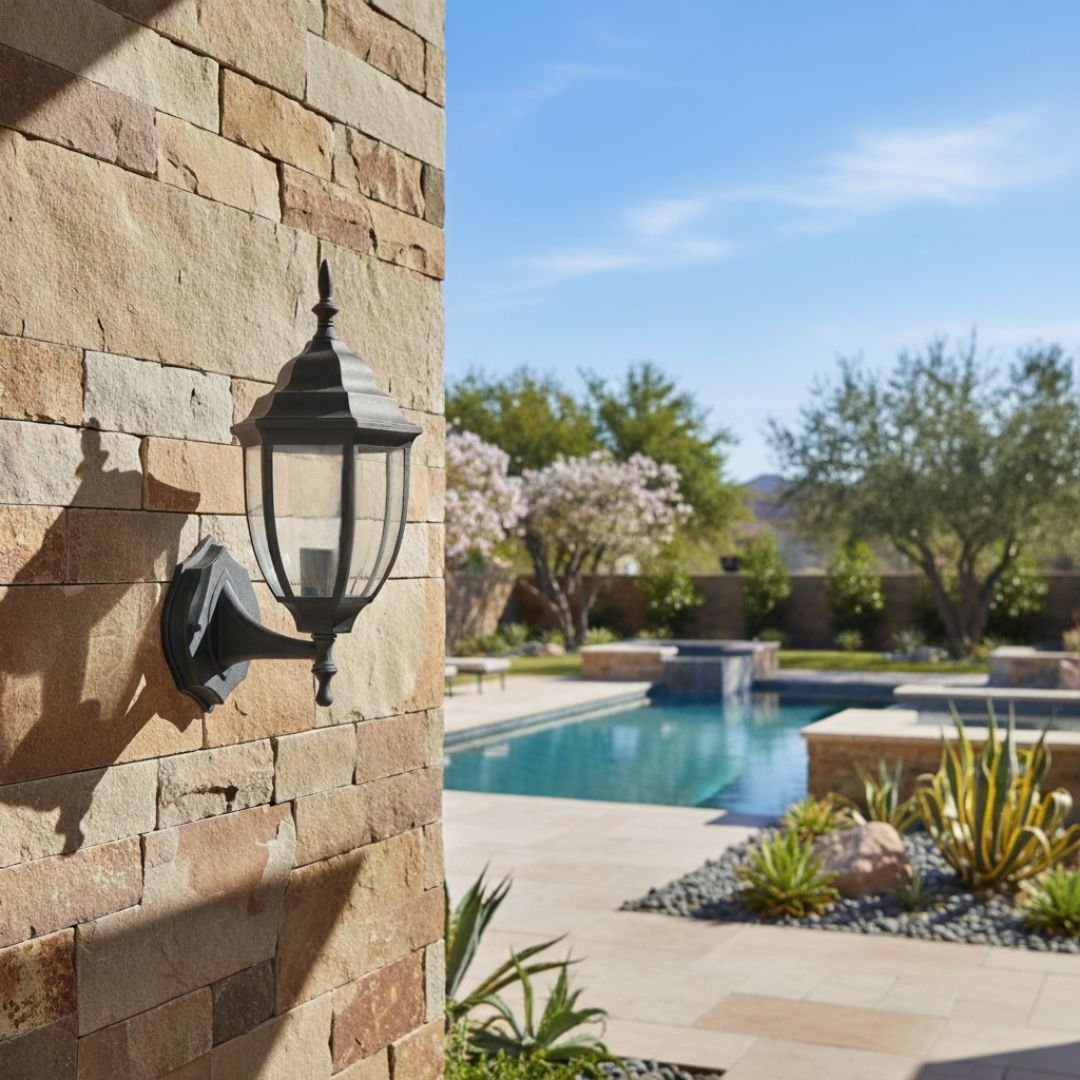 3 Victorian Black Aluminum Noir-Ova Wall Light Sconce Outdoor - Image 1