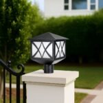 Victorian Black Outdoor Cathedral Gate Light