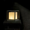 Cube Sleek Gate Light | Graphite Grey, E27 Holder, Aluminium, Waterproof Outdoor LED Gate Pillar Light - Image 2