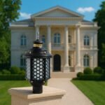 Victorian Aluminium Black Outdoor Mesh Gate Light