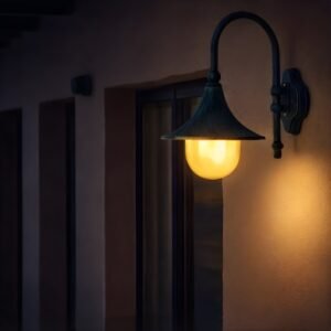 Arch lantern antique green on