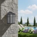 Victorian Antique Green, Antique Gold, Matte Black Aluminium Nestle Wall Bracket Sconce Light Outdoor