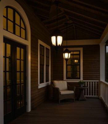 Bloom Hanging Light night view