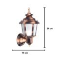 Victorian Bronze Aluminium Copper Astra Wall Light Small Sconce Lamp - Image 3