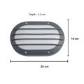 Modern Ellipse Bulkhead Light (Strips) 12W Led for Wall - Image 3