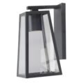 Modern Design Encased Wall Light (Trigon) Sconce Lamp Black Metal Finish - Image 4