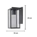 Modern Design Encased Wall Light (Cube) Sconce Lamp Black Metal Finish - Image 3