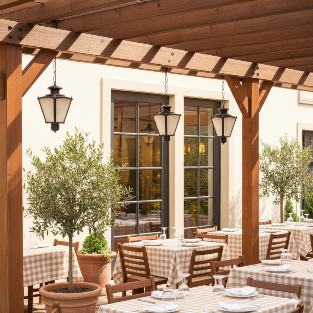 Eterna-Hanging-Light-Day-View Eterna Outdoor LED Hanging Light - Image 1