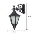 Victorian Design Black Aluminum Outdoor Harbor Wall Light (Big) Lantern - Image 3