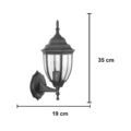 Victorian Black Aluminum Noir-Ova Wall Light Sconce Lamp - Image 3