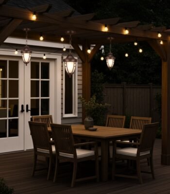 Nova Lamp Hanging Light Night View