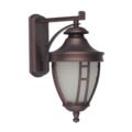Victorian Brown Aluminum Outdoor Nova Lamp Wall Light Lantern - Image 4