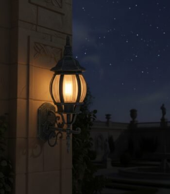 Orb Wall Light Antique Green night light