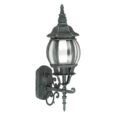 Victorian Antique Green Aluminum Outdoor Orb Wall Light Sconce Lamp - Image 4