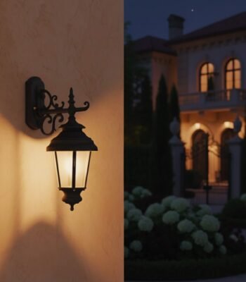 Pinnacle C Arm Outdoor Light night