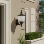 Modern Black Aluminium Serene Wall Light Sconces Outdoor Lighting