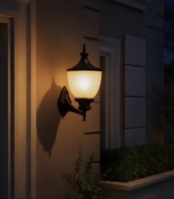 Serene wall light night view