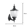 Modern Black Aluminium Serene Wall Light Sconces Outdoor Lighting - Image 3