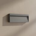 Modern Design LED Sleek Surface Foot-Light, Grey Aluminium Outdoor Wall Fixture