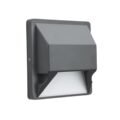 Modern Design LED Terra Surface FootLight, Grey Aluminium Outdoor Wall Fixture with Glass - Image 4