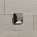 Modern Design LED Terra Surface FootLight, Grey Aluminium Outdoor Wall Fixture with Glass