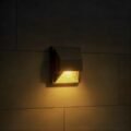 Modern Design LED Terra Surface FootLight, Grey Aluminium Outdoor Wall Fixture with Glass - Image 2
