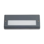 Modern Grey Aluminium Recta Bulkhead Light Half Wall 12W LED