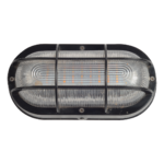 Modern Ova Waterproof Outdoor Bulkhead Led Wall Light (Grid)