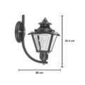 Victorian Design Black Aluminium Facade Vista Arm Wall Light (Up) Sconce Lamp - Image 3
