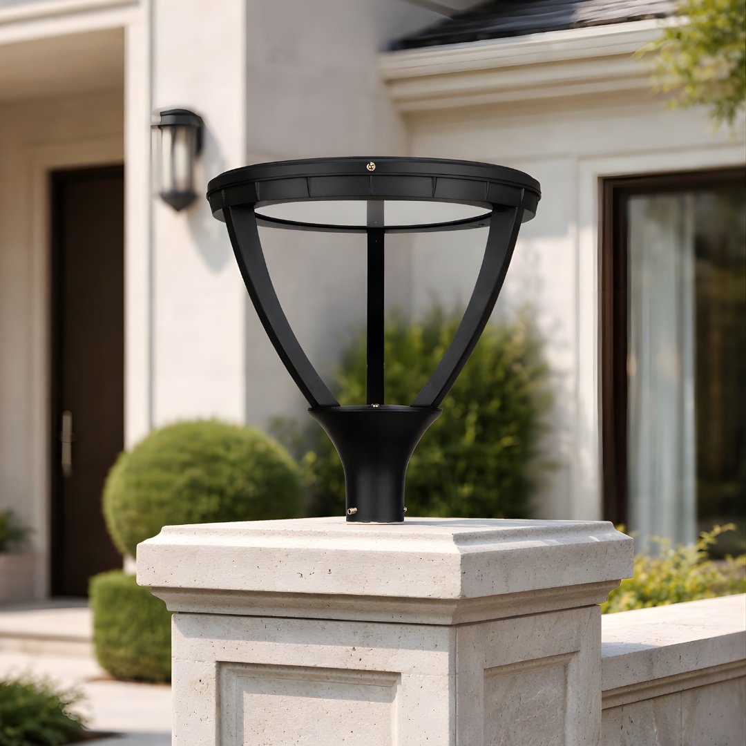 astral-gate-light-day-view Modern Black 45W Astral Gate Light - LED Entrance Gate Pillar Light - Image 1