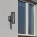 Modern Beacon Up-Down Light Round Outdoor Lighting