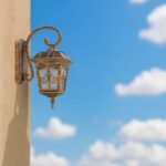 Victorian Antique Gold Aluminium Outdoor Cascade Wall Light Lantern, Metal Vintage Fixture