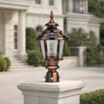 Victorian Outdoor Copper Astra Gate Light