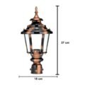 Victorian Outdoor Copper Astra Gate Light - Image 3